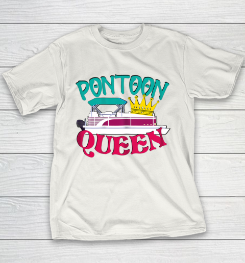 Pontoon Boat Queen T shirt New Boat Owner Captain Youth T-Shirt