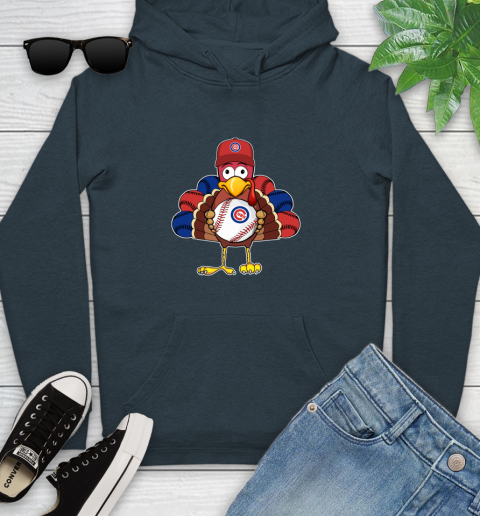 Chicago Cubs Turkey thanksgiving Youth Hoodie 8