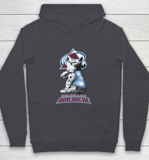 NHL My Cat Loves Colorado Avalanche Hockey Youth Hoodie 5