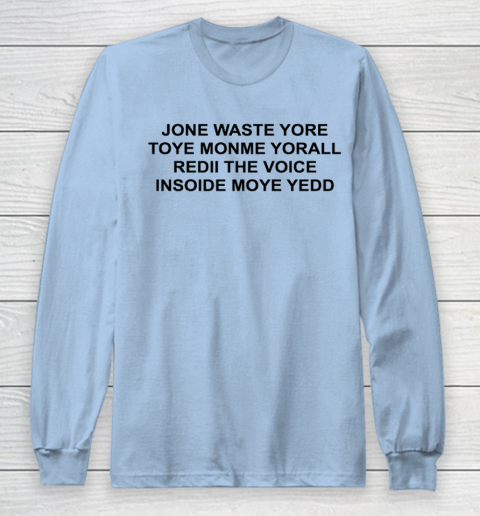 Jone Waste Yore Funny I Miss You Blink 182 Long Sleeve T-Shirt 5