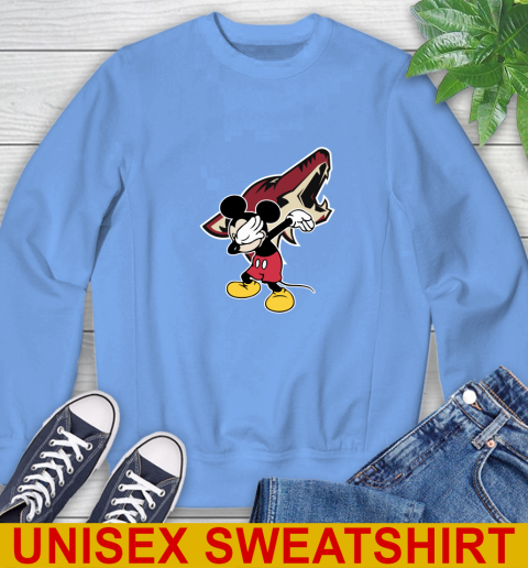 Arizona Coyotes NHL Hockey Dabbing Mickey Disney Sports Sweatshirt 11