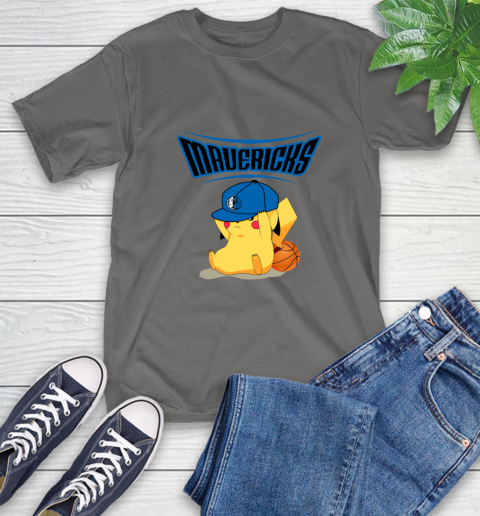NBA Pikachu Basketball Sports Dallas Mavericks T-Shirt 9