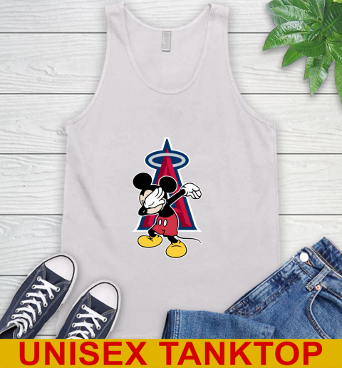 Los Angeles Angels MLB Baseball Dabbing Mickey Disney Sports Tank Top