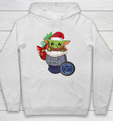 St.Louis Blues Christmas Baby Yoda Star Wars Funny Happy NHL Hoodie
