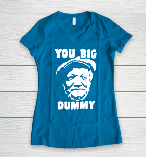 Fred Sanford T Shirt You Big Dummy Shirt Sanford and son Women's V-Neck T-Shirt 5