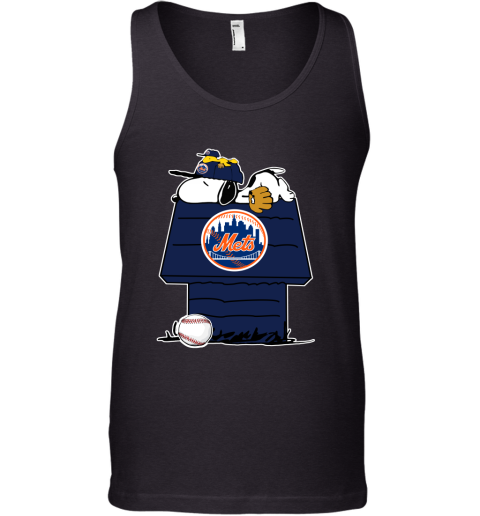 MLB New York Mets Snoopy Woodstock The Peanuts Movie Baseball T Shirt 6B8l2uOX08w unisex tank 17 95 151514 front black