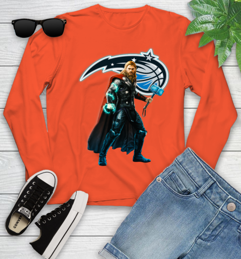 NBA Thor Avengers Endgame Basketball Orlando Magic Youth Long Sleeve 4