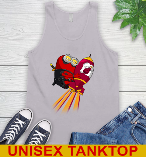 NBA Basketball Miami Heat Deadpool Minion Marvel Shirt Tank Top - Image 4