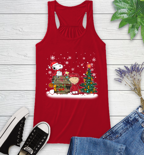 Houston Rockets NBA Basketball Christmas The Peanuts Movie Snoopy Championship Racerback Tank 5