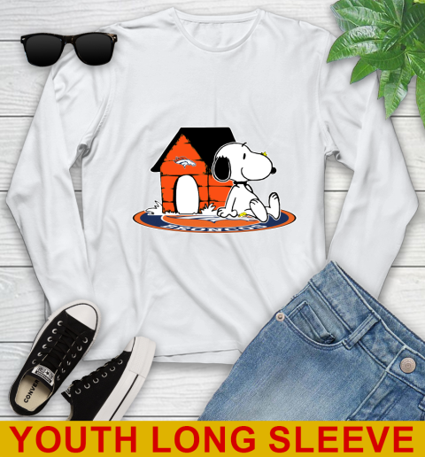 NFL Football Denver Broncos Snoopy The Peanuts Movie Shirt Youth Long Sleeve
