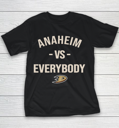 Anaheim Ducks Vs Everybody Youth T-Shirt