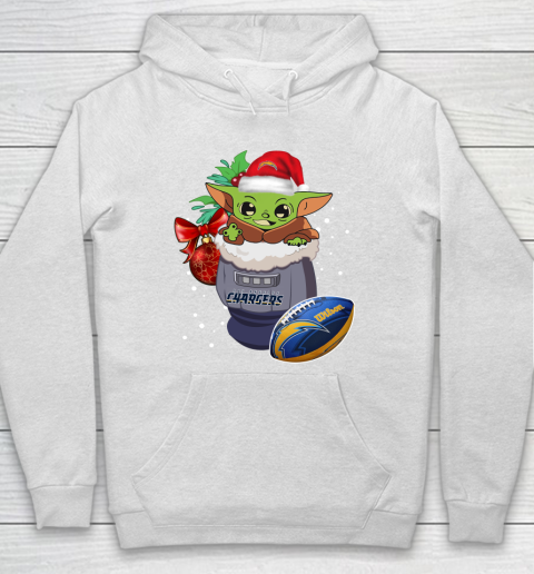 Los Angeles Chargers Christmas Baby Yoda Star Wars Funny Happy NFL Hoodie