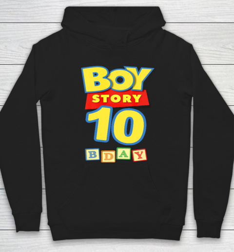 Toy Blocks Boy Story 10 Year Old Birthday Hoodie