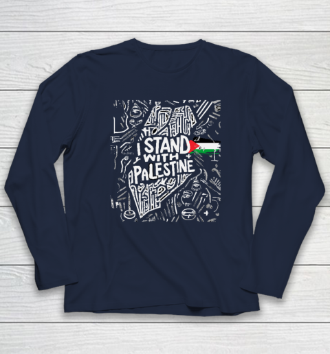 I Stand With Palestine Quote Free Palestine Long Sleeve T-Shirt 2