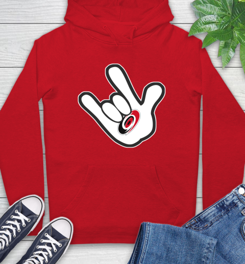 Carolina Hurricanes NHL Hockey Mickey Rock Hand Disney Hoodie 10