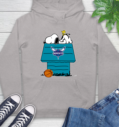 Charlotte Hornets NBA Basketball Snoopy Woodstock The Peanuts Movie Hoodie 12