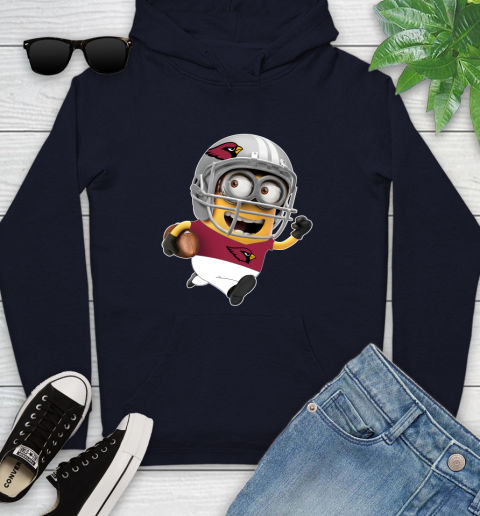 NFL Arizona Cardinals Minions Disney Football Sports Youth Hoodie 4