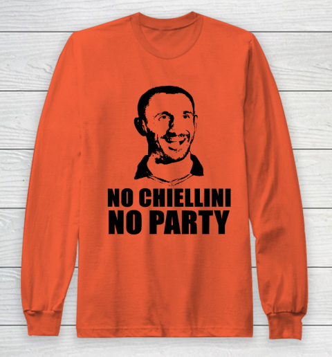 No Chiellini, No Party Italia Champion Euro Player Long Sleeve T-Shirt 3