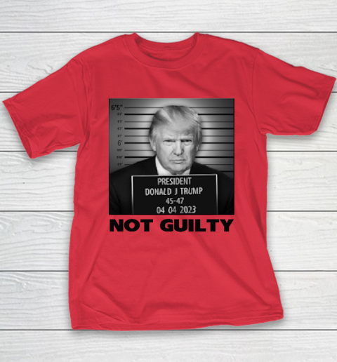 Trump Not Guilty Youth T-Shirt - Image 8