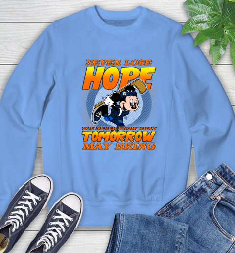 Winnipeg Jets NHL Hockey ootball Mickey Disney Never Lose Hope Sweatshirt 11