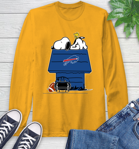 Buffalo Bills NFL Football Snoopy Woodstock The Peanuts Movie Long Sleeve T-Shirt 3