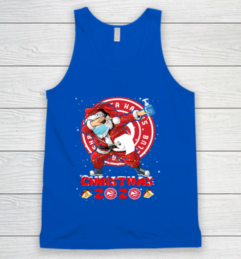 Atlanta Hawks Funny Santa Claus Dabbing Christmas 2020 NBA Tank Top 4