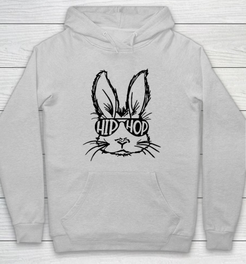 Hip Hop Bunny Face With Sunglasses Easter Day Hoodie 4