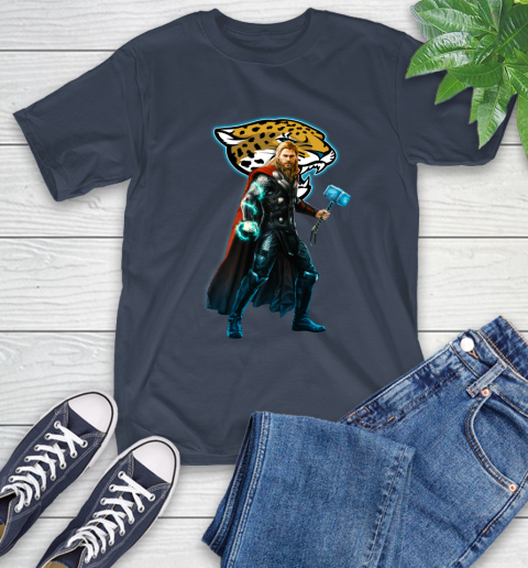NFL Thor Avengers Endgame Football Jacksonville Jaguars T-Shirt 4