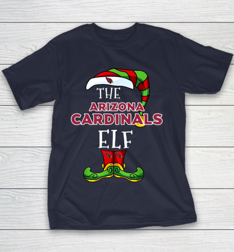 Arizona Cardinals Christmas ELF Funny NFL Youth T-Shirt 2