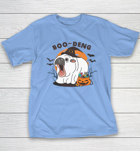 Funny Moo Deng Pumpkin Halloween Costumes Pygmy Hippopotamus Youth T-Shirt 8