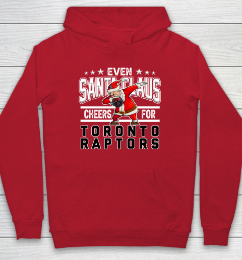 Toronto Raptors Even Santa Claus Cheers For Christmas NBA Hoodie 7