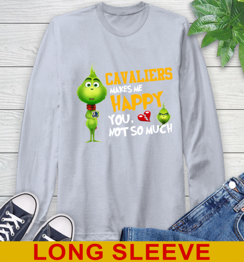 NBA Dallas Mavericks Makes Me Happy You Not So Much Grinch Basketball Sports Long Sleeve T-Shirt 6