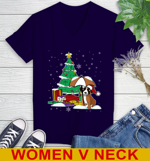 Boxer Christmas Dog Lovers Shirts 216