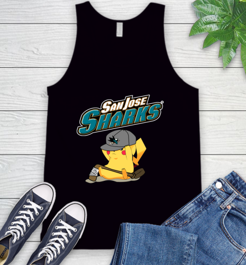 NHL Pikachu Hockey Sports San Jose Sharks Tank Top 2