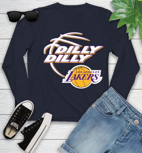 NBA Los Angeles Lakers Dilly Dilly Basketball Sports Youth Long Sleeve 3