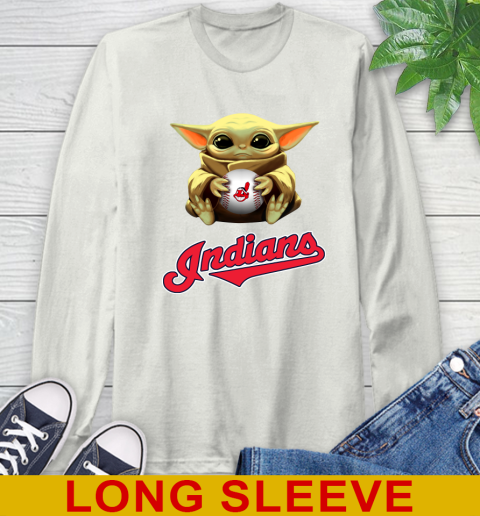 MLB Baseball Cleveland Indians Star Wars Baby Yoda Shirt 69