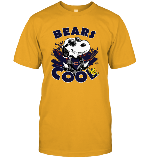 nor7 chicago bears snoopy joe cool were awesome shirt jersey t shirt 60 front gold