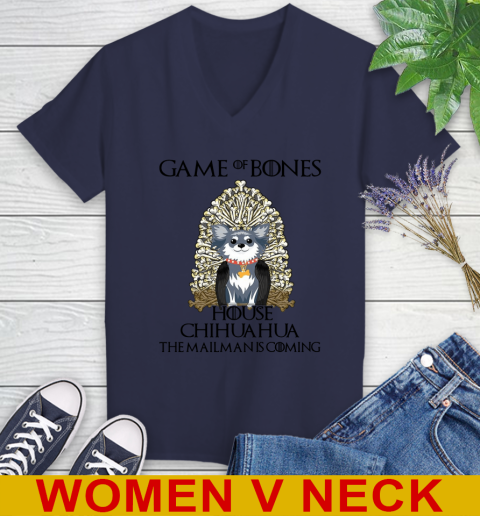 Game of bones house chihuahua dog the mailman is coming tshirt 71