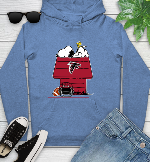 Atlanta Falcons NFL Football Snoopy Woodstock The Peanuts Movie Youth Hoodie 12