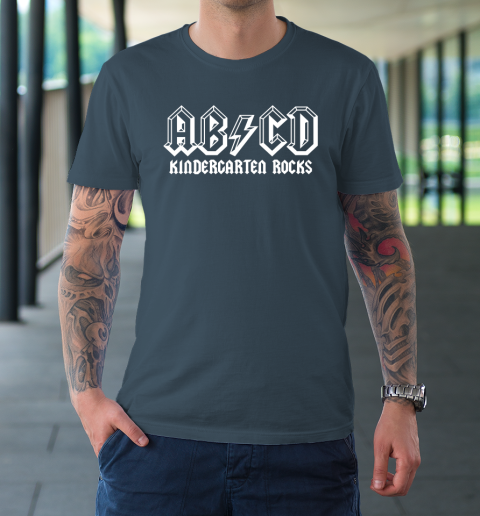 ABCD Rocks Back To School Kindergarten Rocks Funny Teacher T-Shirt 12