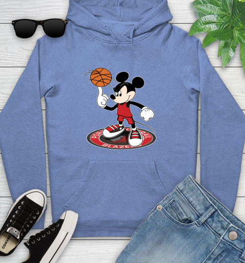 NBA Basketball Portland Trail Blazers Cheerful Mickey Disney Shirt Youth Hoodie 11