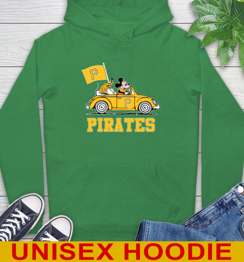 MLB Baseball Pittsburgh Pirates Pluto Mickey Driving Disney Shirt Hoodie 8