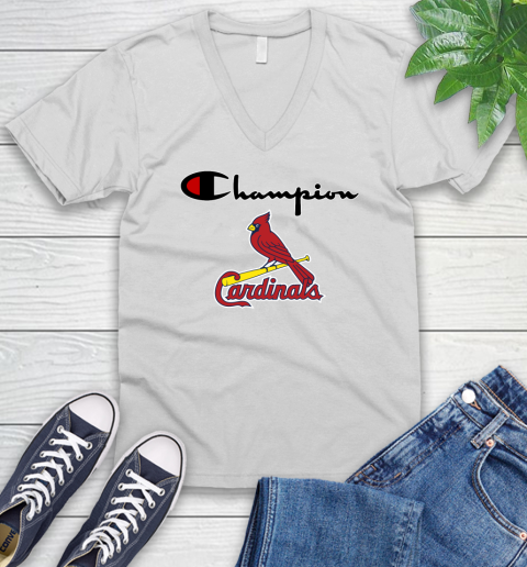 MLB Baseball St.Louis Cardinals Champion Shirt V-Neck T-Shirt MLB Baseball St.Louis Cardinals Champion Shirt V-Neck T-Shirt