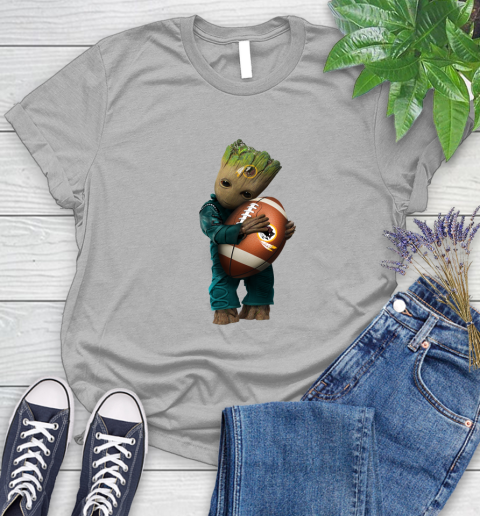 NFL Groot Guardians Of The Galaxy Football Sports Washington Redskins Women's T-Shirt 5