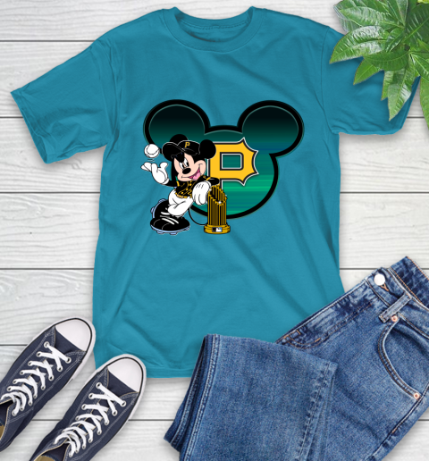 MLB Pittsburgh Pirates The Commissioner's Trophy Mickey Mouse Disney T-Shirt 8