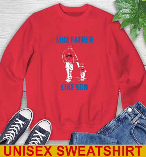 LA Clippers NBA Basketball Like Father Like Son Sports Sweatshirt 12