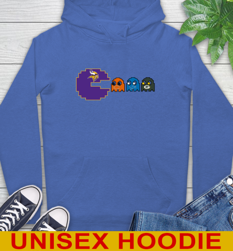Minnesota Vikings NFL Football Pac Man Champion Hoodie 9