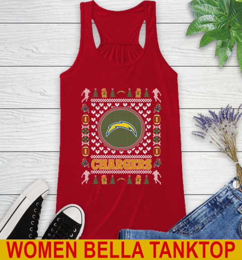 San Diego Chargers Merry Christmas NFL Football Loyal Fan Racerback Tank 4