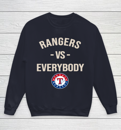 Texas Rangers Vs Everybody Youth Sweatshirt 2