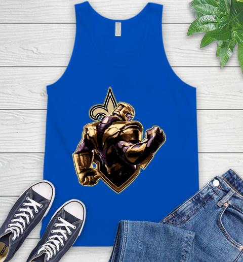 NFL Thanos Avengers Endgame Football Sports New Orleans Saints Tank Top 5